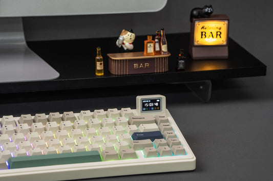 EPOMAKER RT82 retro 75% wireless mechanical keyboard with detachable Mini Screen and compact layout