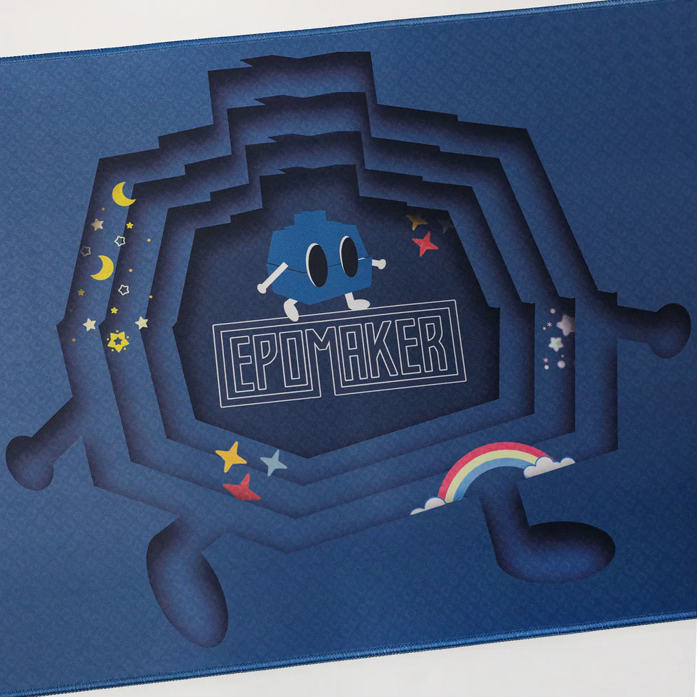 EPOMAKER Switch Odyssey Desk Mat mechanical switch artwork close-up