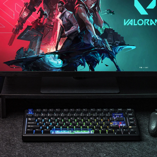Black EPOMAKER HE80 75% Hall Effect gaming keyboard with RGB backlighting