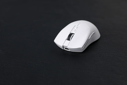 White EPOMAKER Click mouse front angle showing the USB-C port