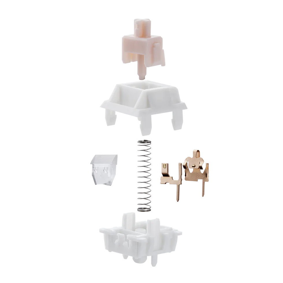 EPOMAKER Cream Marble linear switches grouped together