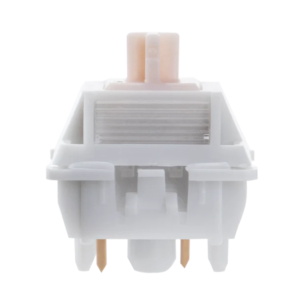 EPOMAKER Cream Marble switch housing and stem detail