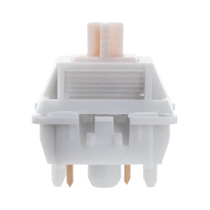 EPOMAKER Cream Marble switch housing and stem detail