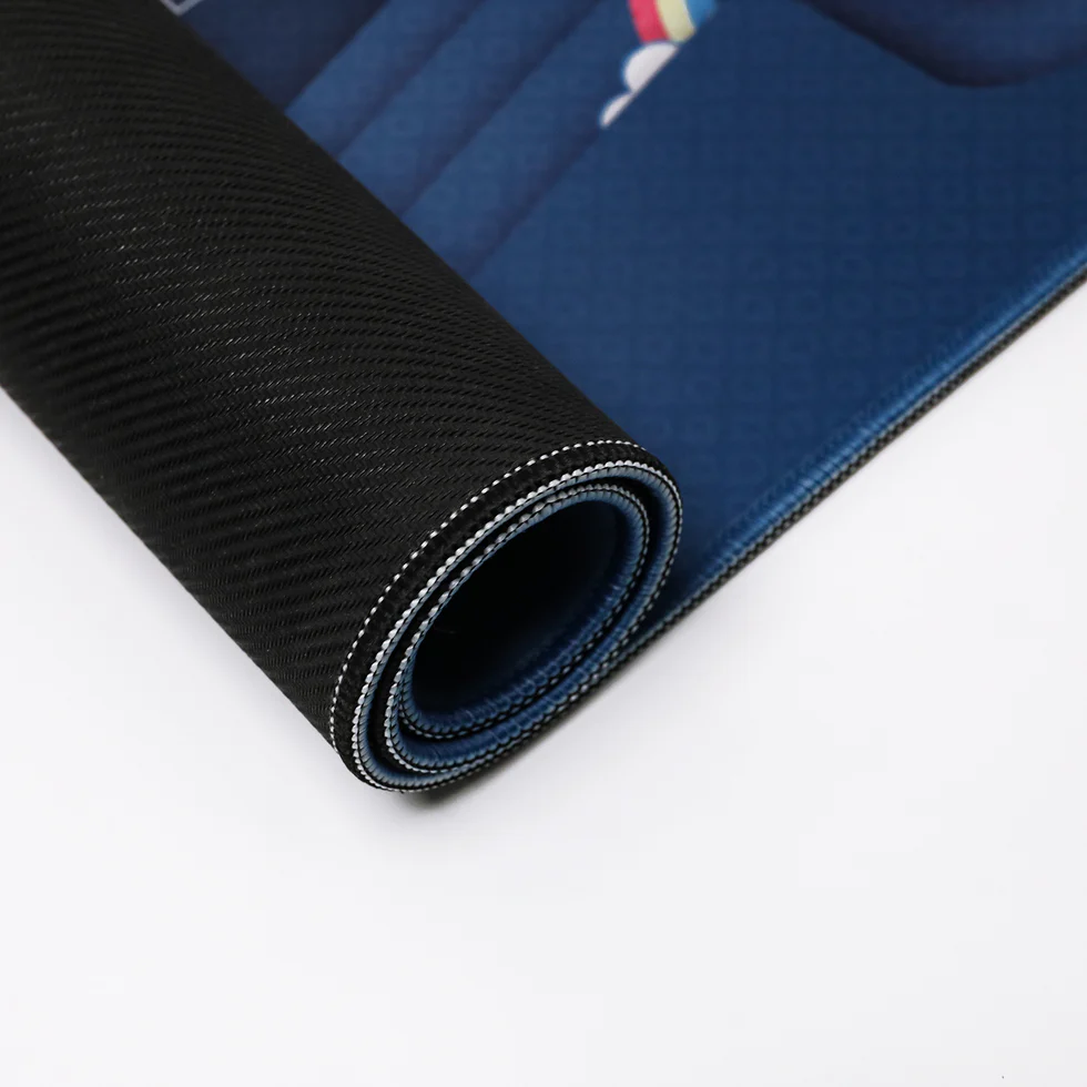 EPOMAKER Switch Odyssey Desk Mat surface and stitched edge detail